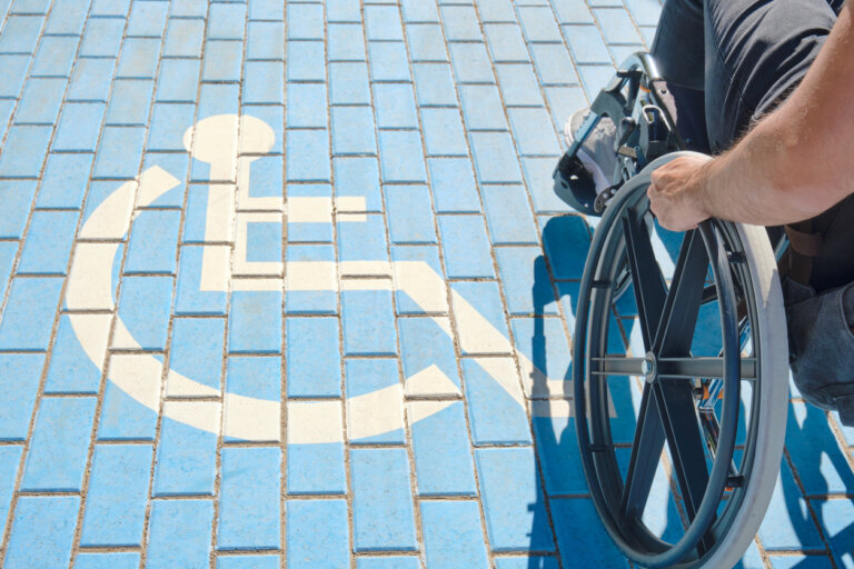 disability sign on the ground
