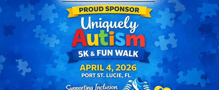 Disability Advocates Group Florida sponsoring the Uniquely Autism 5K & Fun Walk in Port St. Lucie.